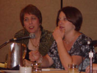 Andrea on a marketing panel with meeting planners